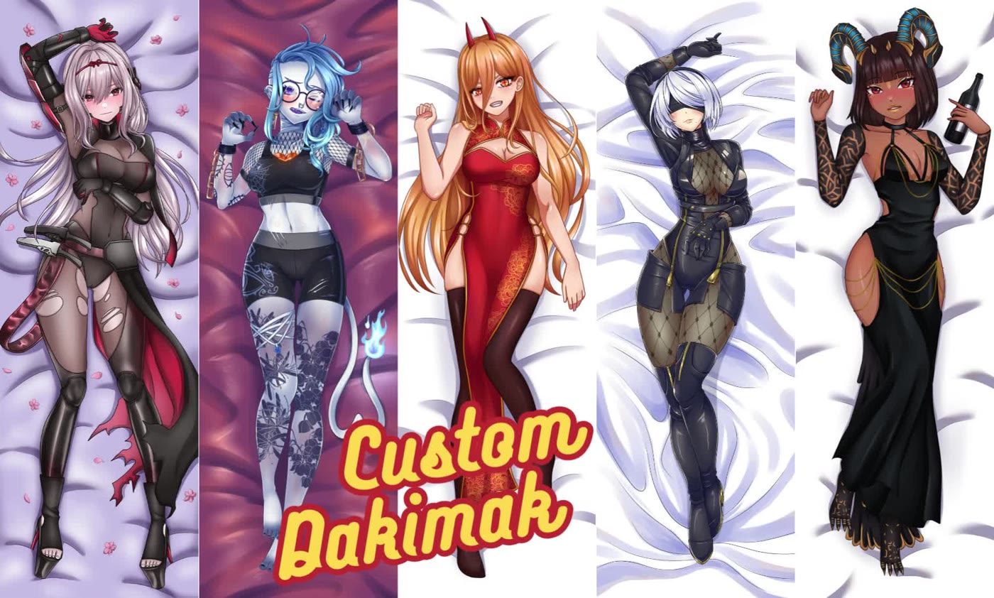 Dakimakura body pillow illustration samples