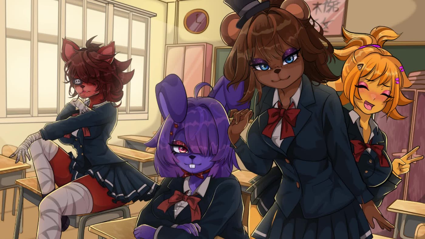Furry character illustration sample