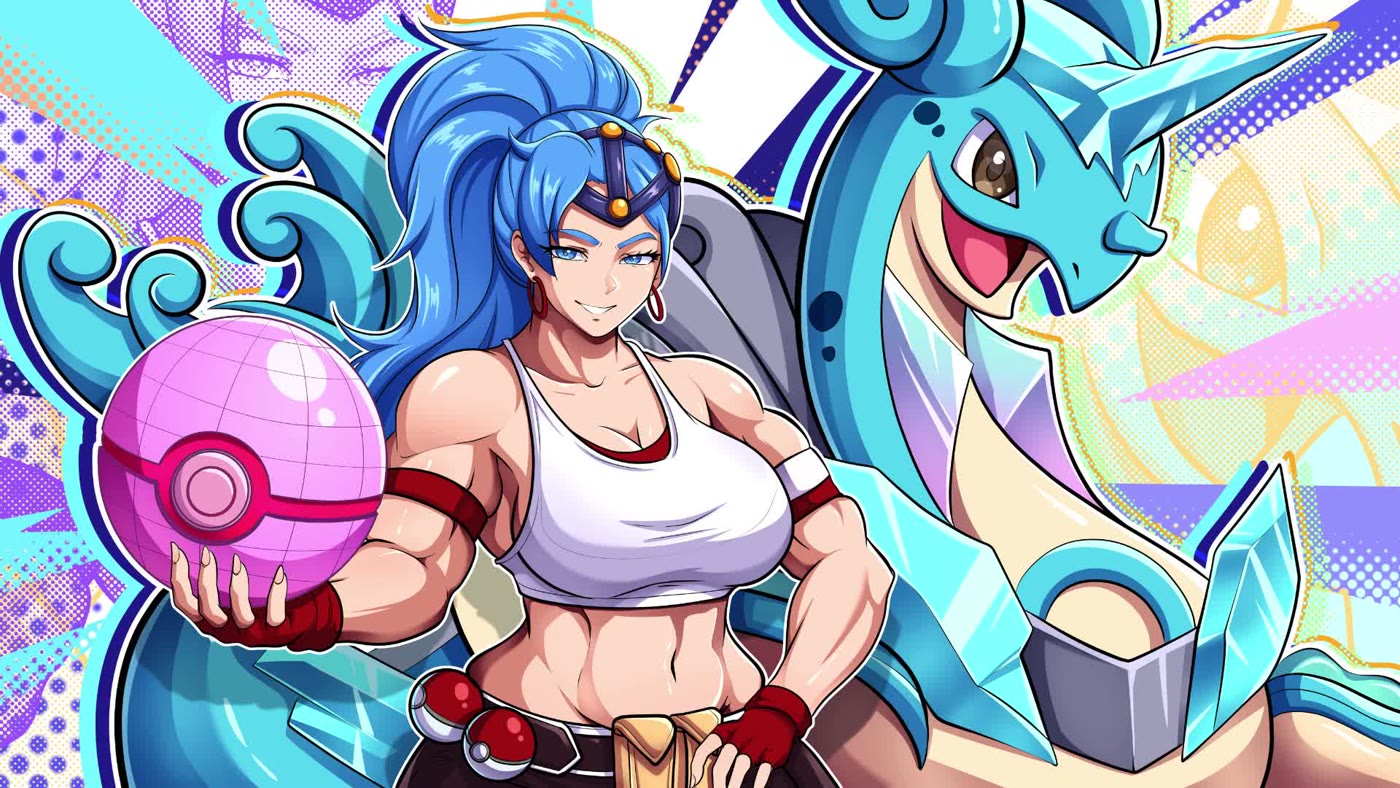Pokémon trainer fan art with a Poké Ball